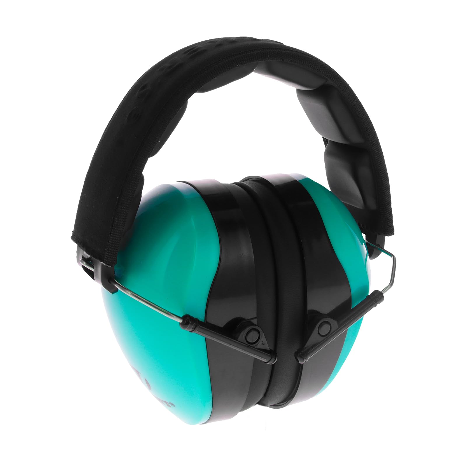 Walker's Passive Dual Colored Muff - Compact Folding Lightweight 26dB NRR Hunting Gun Range Shooting Hearing Protection Muff w/Padded Headband & PVC Earpads, Aqua Blue