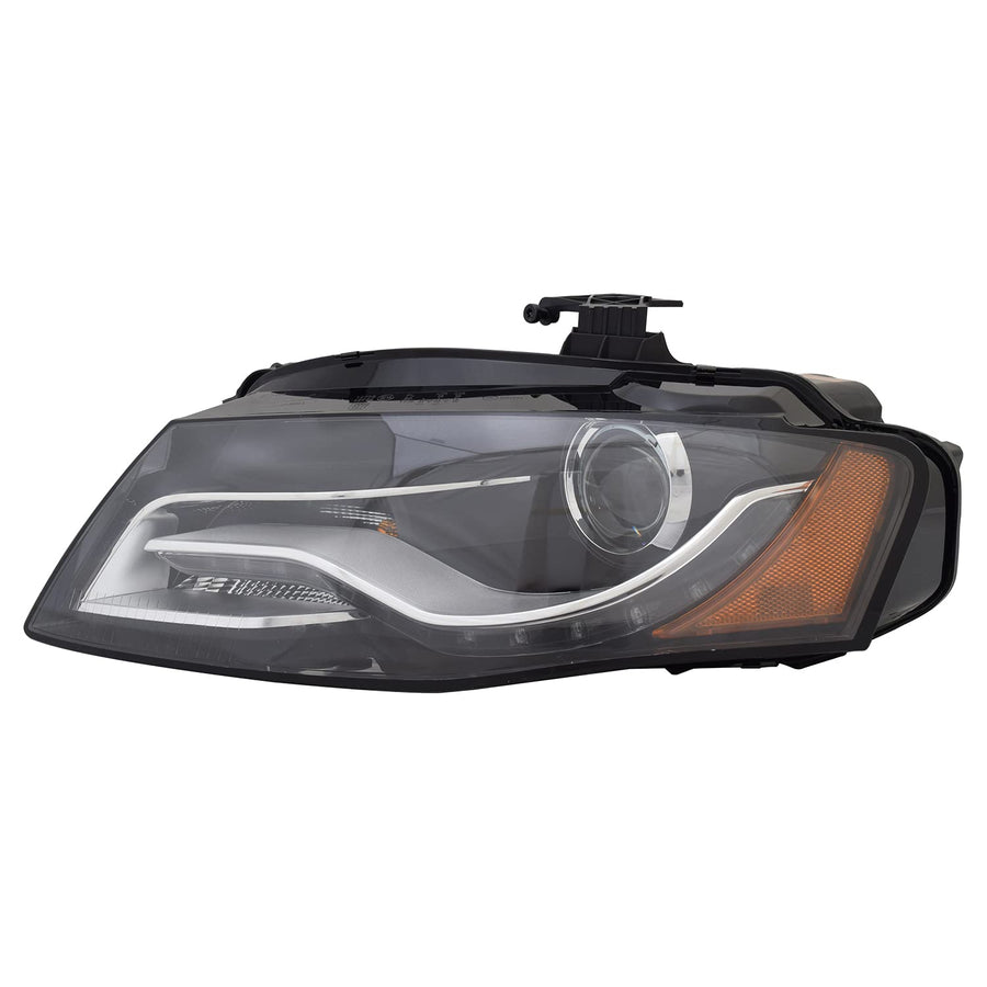 Left TYC Headlight Assembly Compatible with 2009-2012 Audi A4