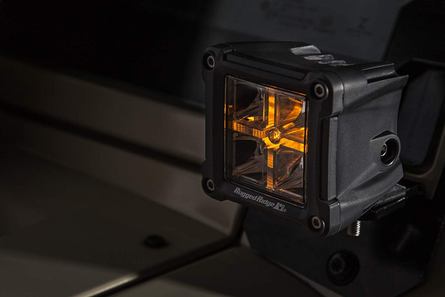 Light Kit Rugged Ridge | 3", LED, Cube, Combo High/Low Beam | 15209.30 | Fits Universal