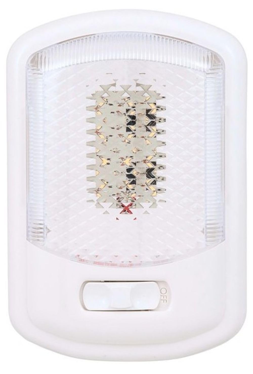 LED Ceiling Single Light Arcon 20669N – Euro-Style 12V Bright White SMD, Clear Lens, Easy On/Off Switch, Compact Interior Dome Fixture for RVs, Trailers, or Campers