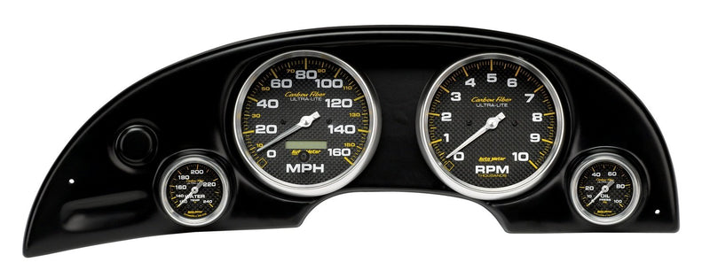 Combination Auto Meter Black Race Panel 10009