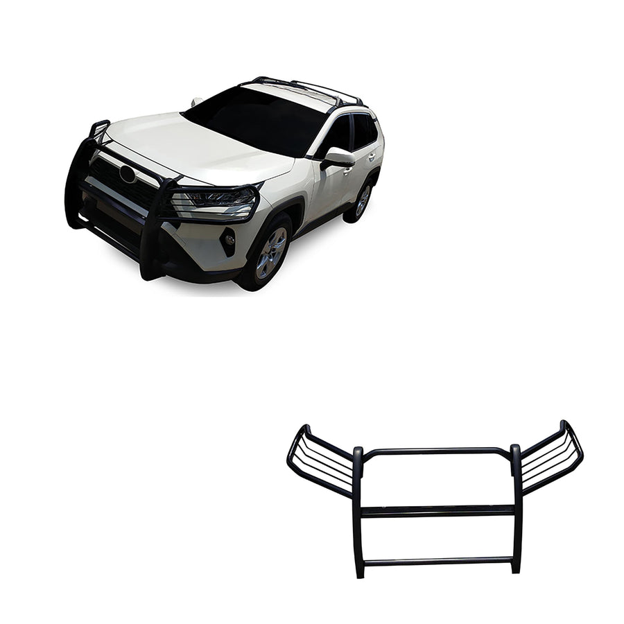 Bumper Guard Modular Black Black Horse Grille Compatible with 2019-2024 Toyota RAV4-17A093904MA