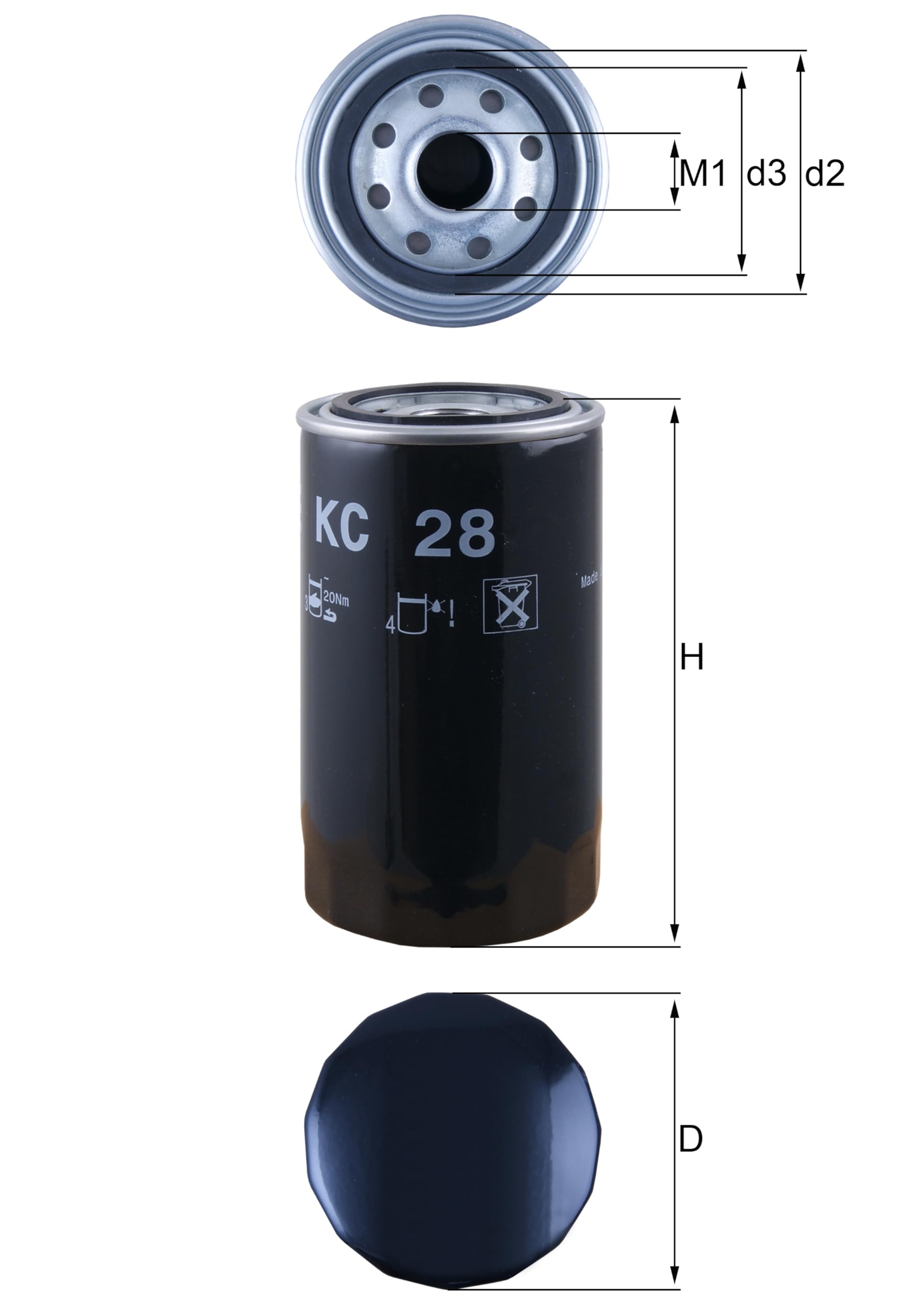 Fuel Filter Knecht KC28