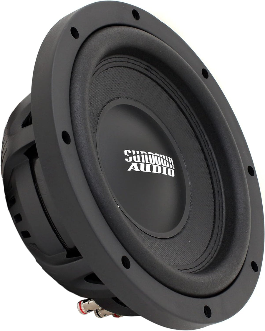 Sundown Audio 10” SML-10 D4 Shallow Mount Subwoofer – 600W RMS/1200W Peak, Dual 4 Ohm, 2.5" Aluminum VC, 14mm Xmax, Ultra-Slim Car Sub for Tight Spaces