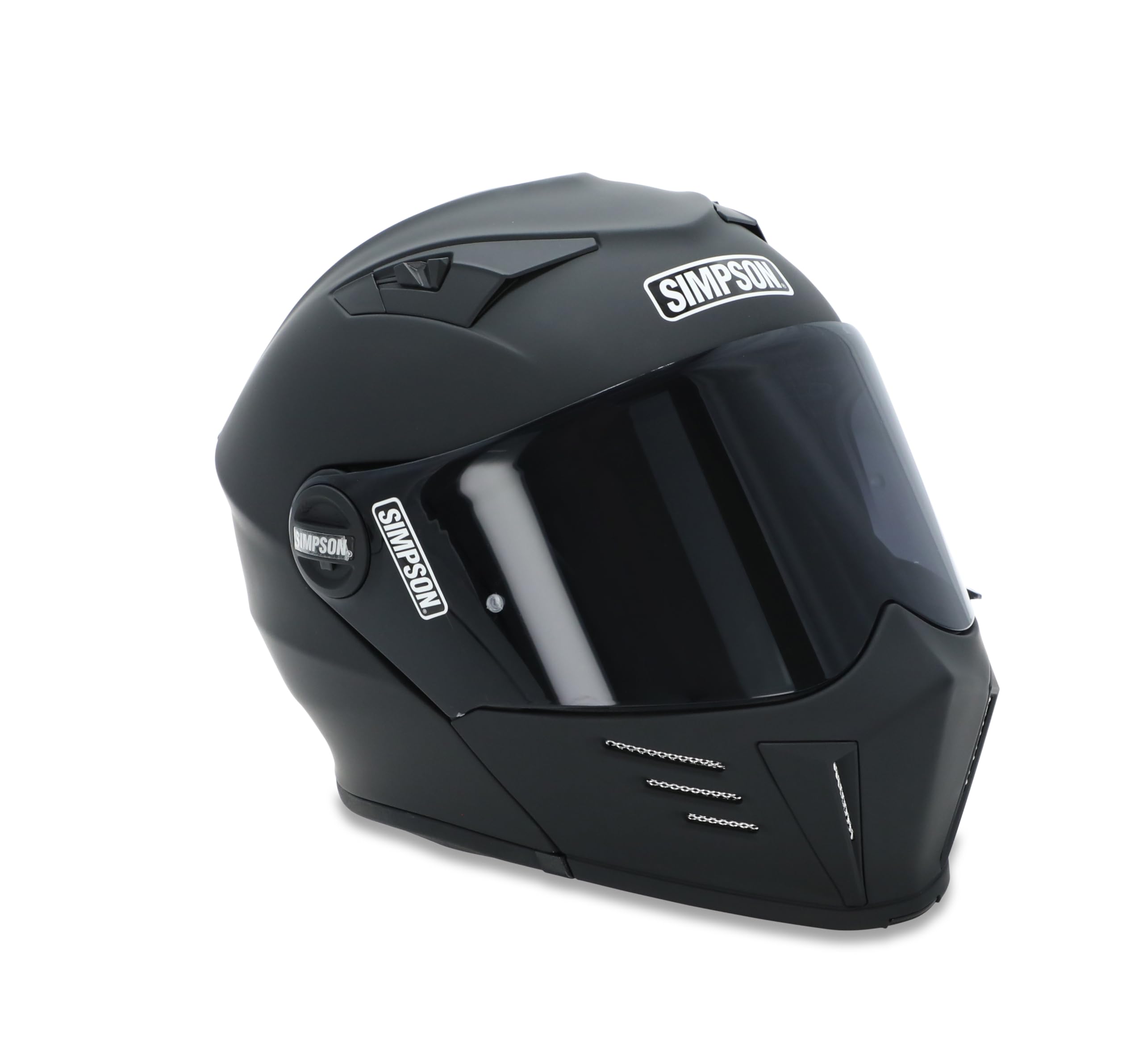 Mod Bandit Simpson Motorcycle Helmet - Flat Black - XL | Modular Full-Face Helmet Clear Visor Shield DOT ECE Certified for Street, Cruiser & Touring Riders (M59XL3)