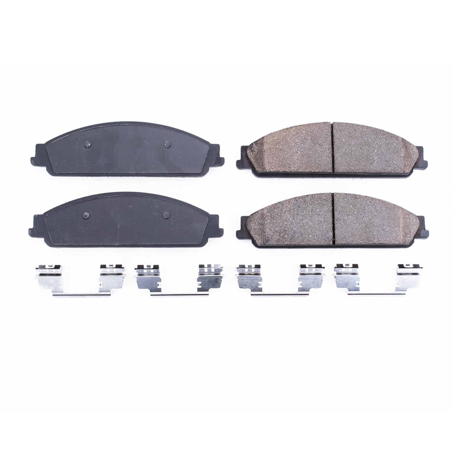 Power Stop Front Brake Kit For Ford Five Hundred 2005-07 |Freestyle 2005-07 |Taurus 2008-09 |Taurus X 2008-09 |Ceramic Mercury Montego 2005-07 - Brake Pads With Installation Hardware, 17-1070