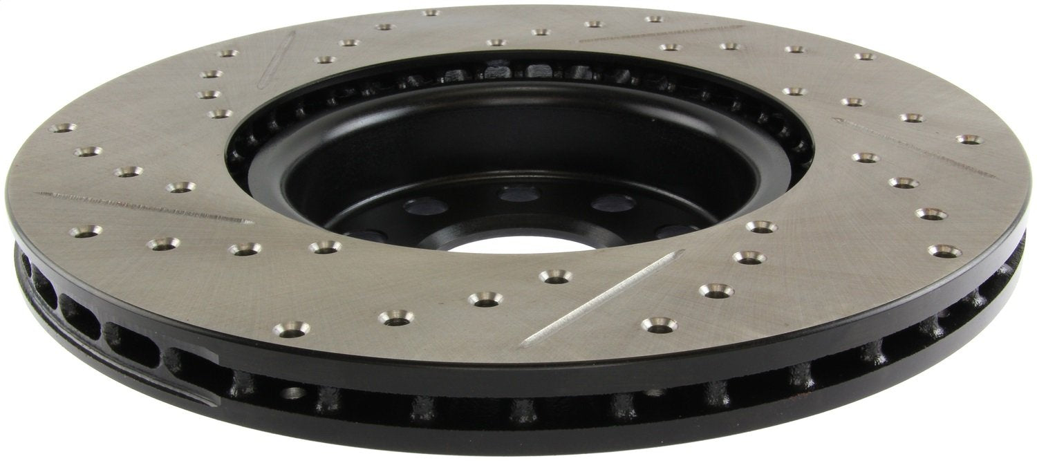 Automotive Replacement StopTech 127.33098L Front Left Drilled and Slotted Disc Brake Rotor Fits Select Audi A1/A3/Q2 Seat Altea/Ateca/Leon, Volkswagen Arteon/Beetle/Bora/Jetta/Tiguan