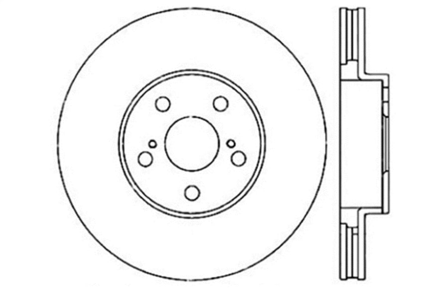 Sport Drilled/Slotted Brake Rotor StopTech 127.44114R (Front Right), 1 Pack
