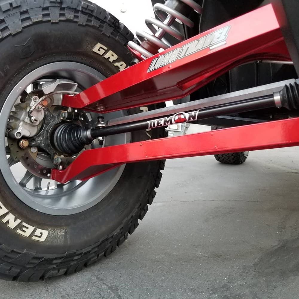 Rear Right Demon Powersports Heavy Duty Axle for (2008-13) Yamaha Rhino 700, Made Up of 4340 Chromoly Steel, In Dual Heat Treated High Strength, Gives Wider Angles OEM: 5B4-F53B0-00-00