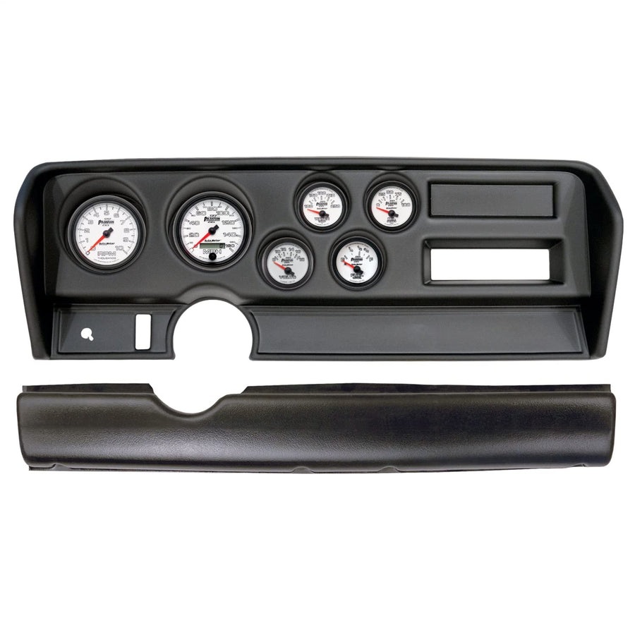 AutoMeter Dash Kit Direct Fit, (3 3/8" X2, 2 1/16" X4), Pontiac GTO No Ac 70-72, Phantom Ii (2914-10)
