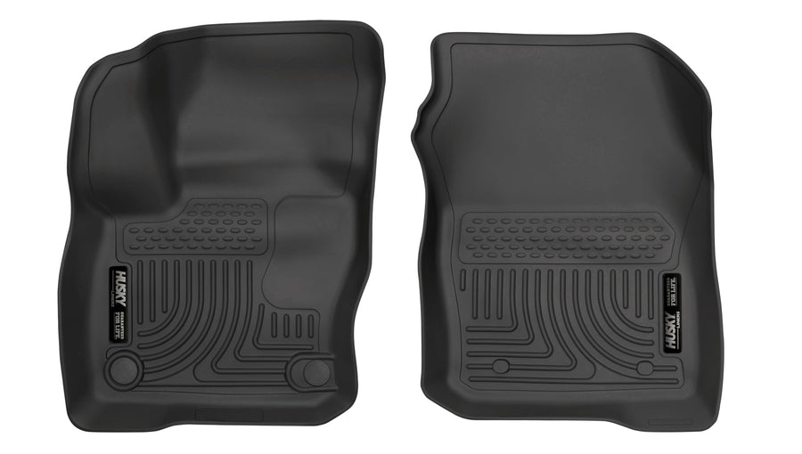 Weatherbeater Husky Liners Floor Mats | Fits 2016-2018 Ford Focus, RS Model Only | Front Row, 2-pc Black - 17451