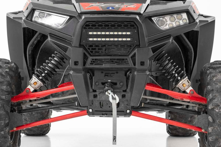 Rough Country Winch Mounting Plate Black for 2014-2022 Polaris RZR XP 1000 - 93042