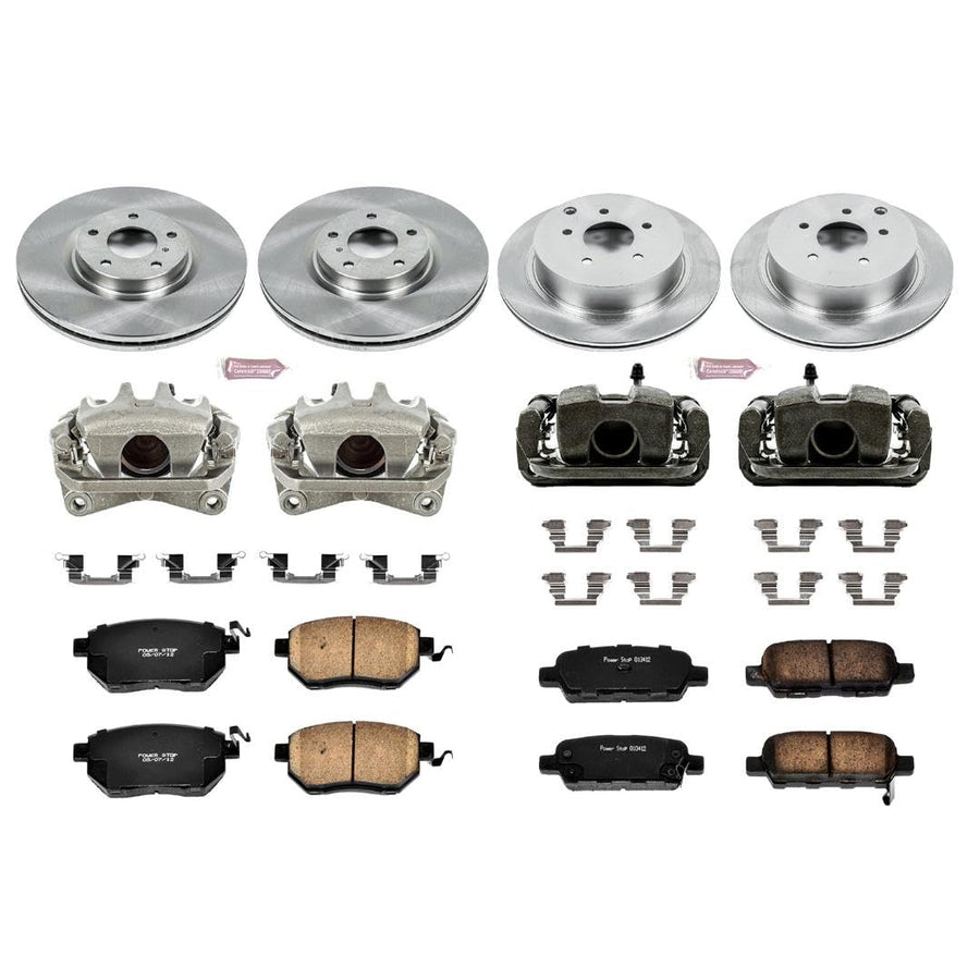 Power Stop KCOE119 1-Click OE Replacement Brake Kit with Calipers For Nissan Murano Autospecialty 2006-2007 [Model Specific]