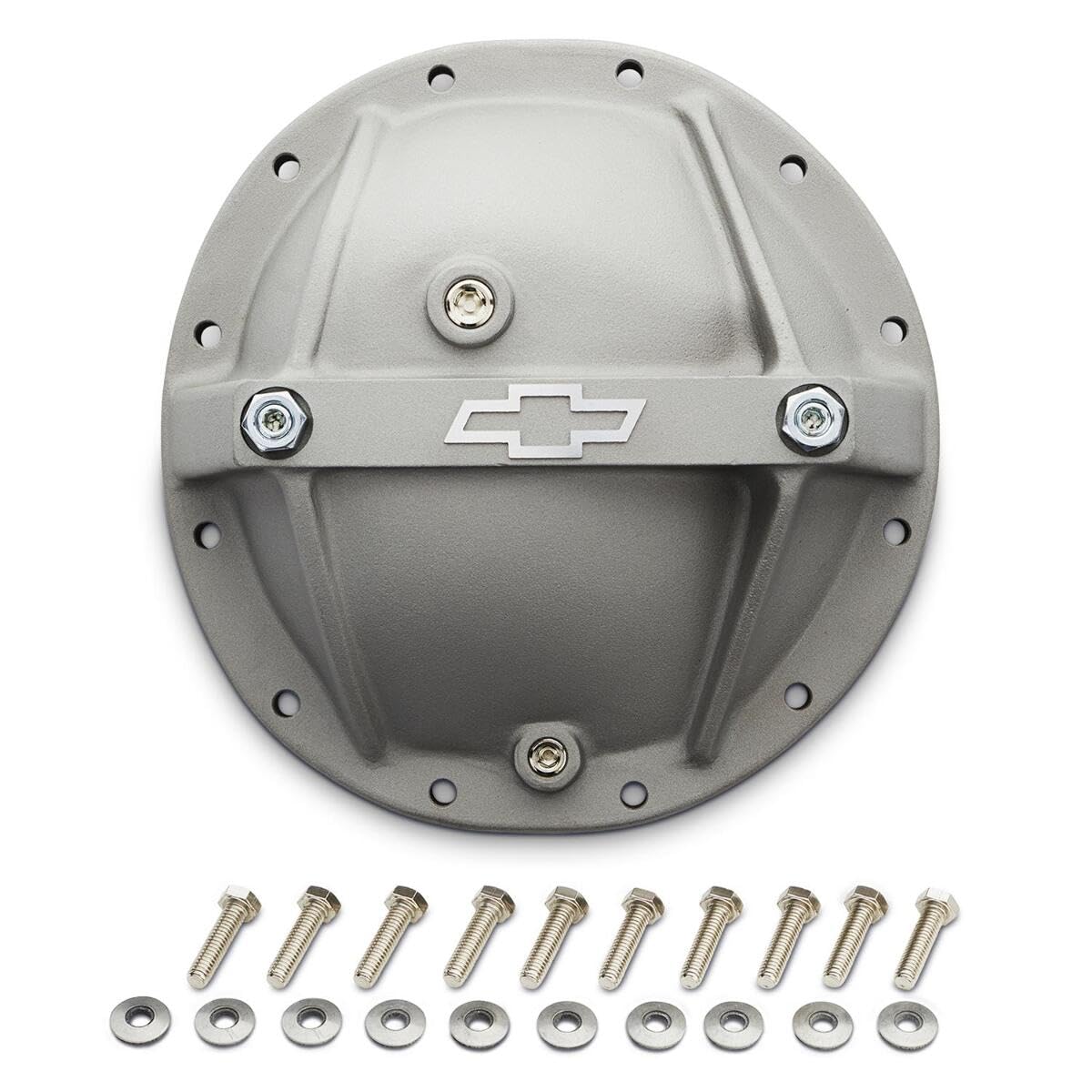 PROFORM Differential Cover 141-699 - Reinforced - Main Cap Bolts/Magnetic Drain Plug Included - Aluminum - Gray Crinkle Powder Coat - GM 12-Bolt - Each
