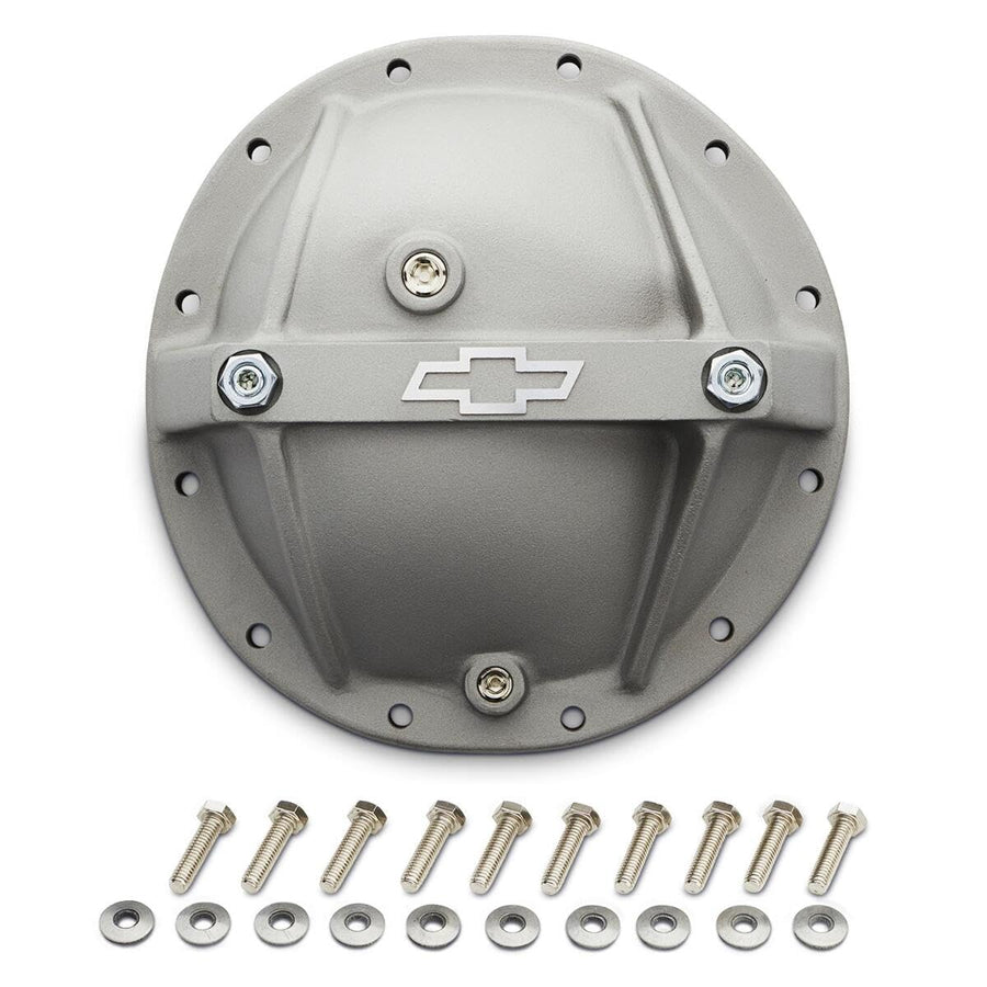 PROFORM Differential Cover 141-699 - Reinforced - Main Cap Bolts/Magnetic Drain Plug Included - Aluminum - Gray Crinkle Powder Coat - GM 12-Bolt - Each