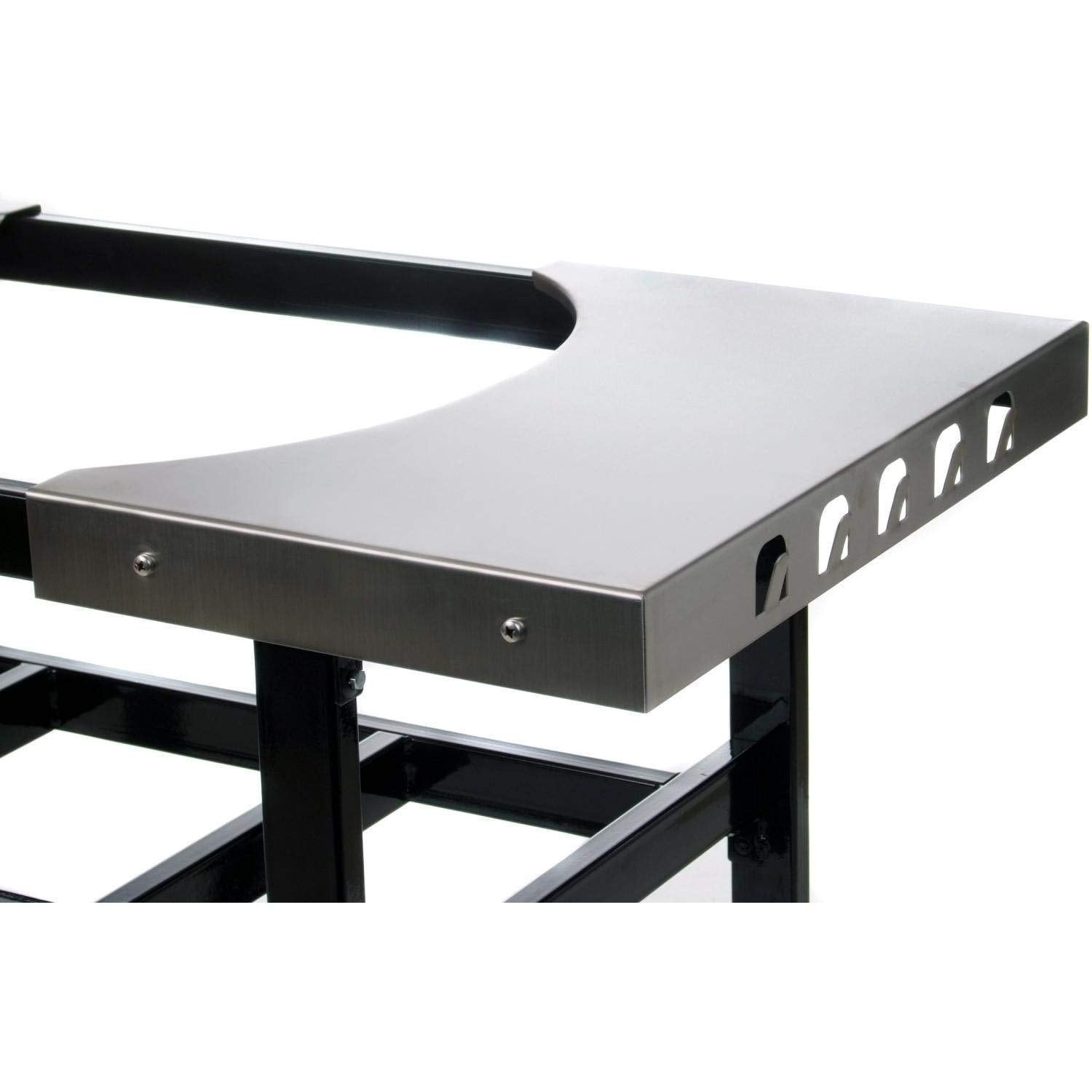 320-Cart Primo Grills & Smokers with Stainless Steel Side Tables for Junior Oval