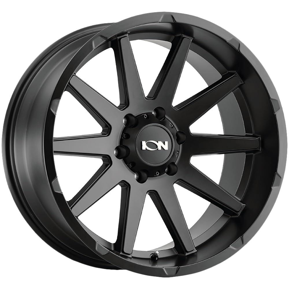Alloy Ion 143 Matte Black Wheel with Steel (17 x 9. inches /6 x 106 mm, -12 mm Offset)