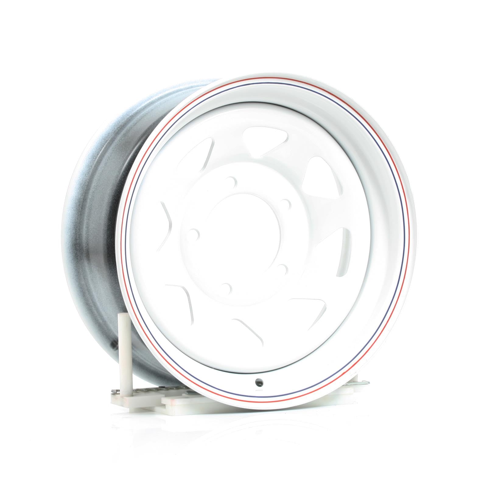 Custom AWC 8 SPOKE Wheel - 15x6, 0 Offset, 5x139.7 Bolt Pattern, 108mm Hub - White Rim