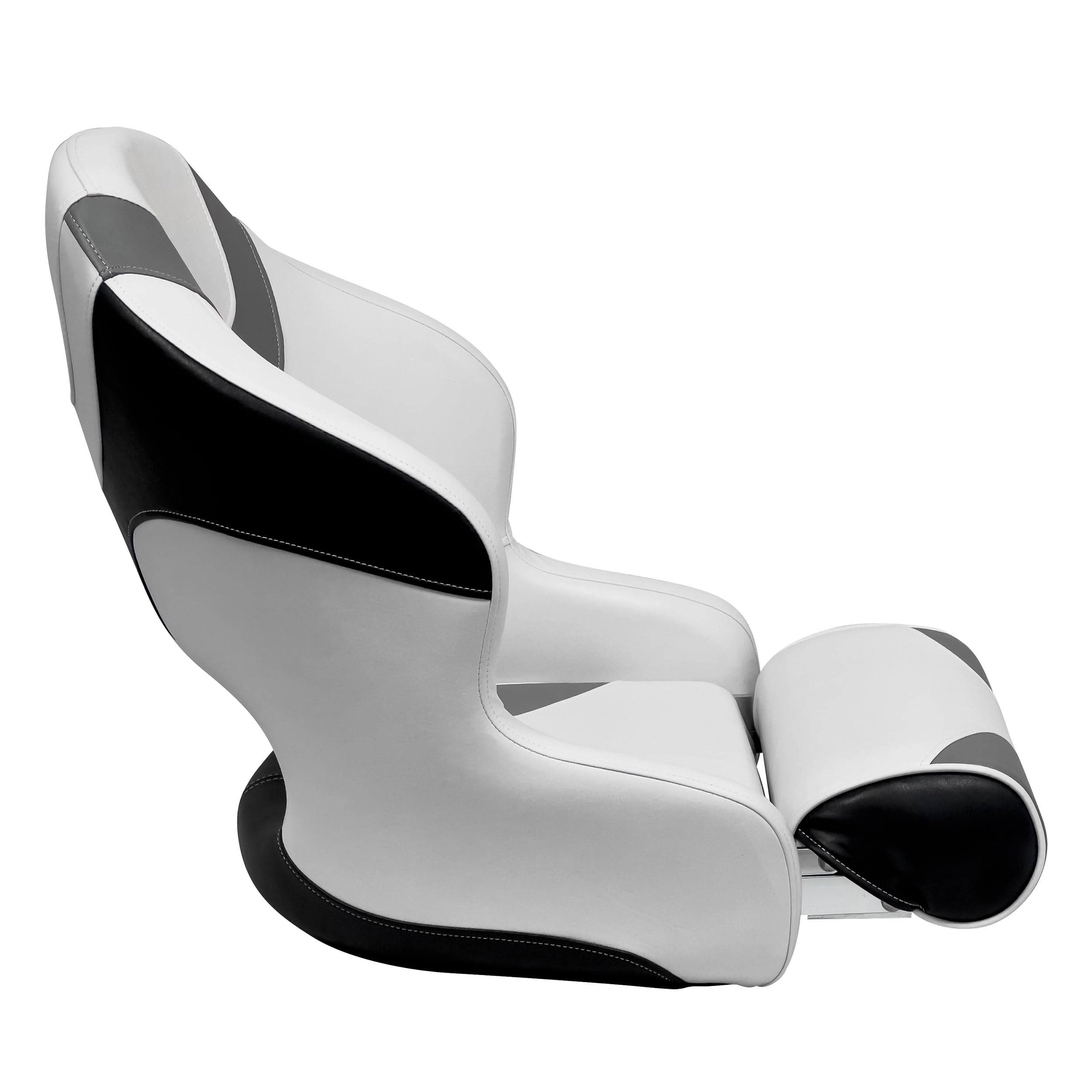 Baja Series Wise 3315-1782 Bucket Seat with Bolster, Brite White/Grey/Black