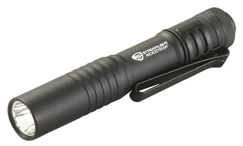 Streamlight MicroStream 66318 45-Lumen Everyday Carry Pocket Flashlight with AAA Alkaline Battery, Black