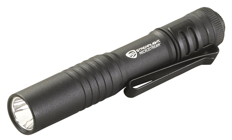 Streamlight MicroStream 66318 45-Lumen Everyday Carry Pocket Flashlight with AAA Alkaline Battery, Black