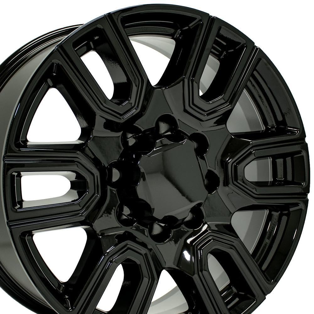 20" Replica Wheel Cv96B OE Wheels Fits Gmc Sierra 2500/3500 20X8.5 Gloss Black Wheel