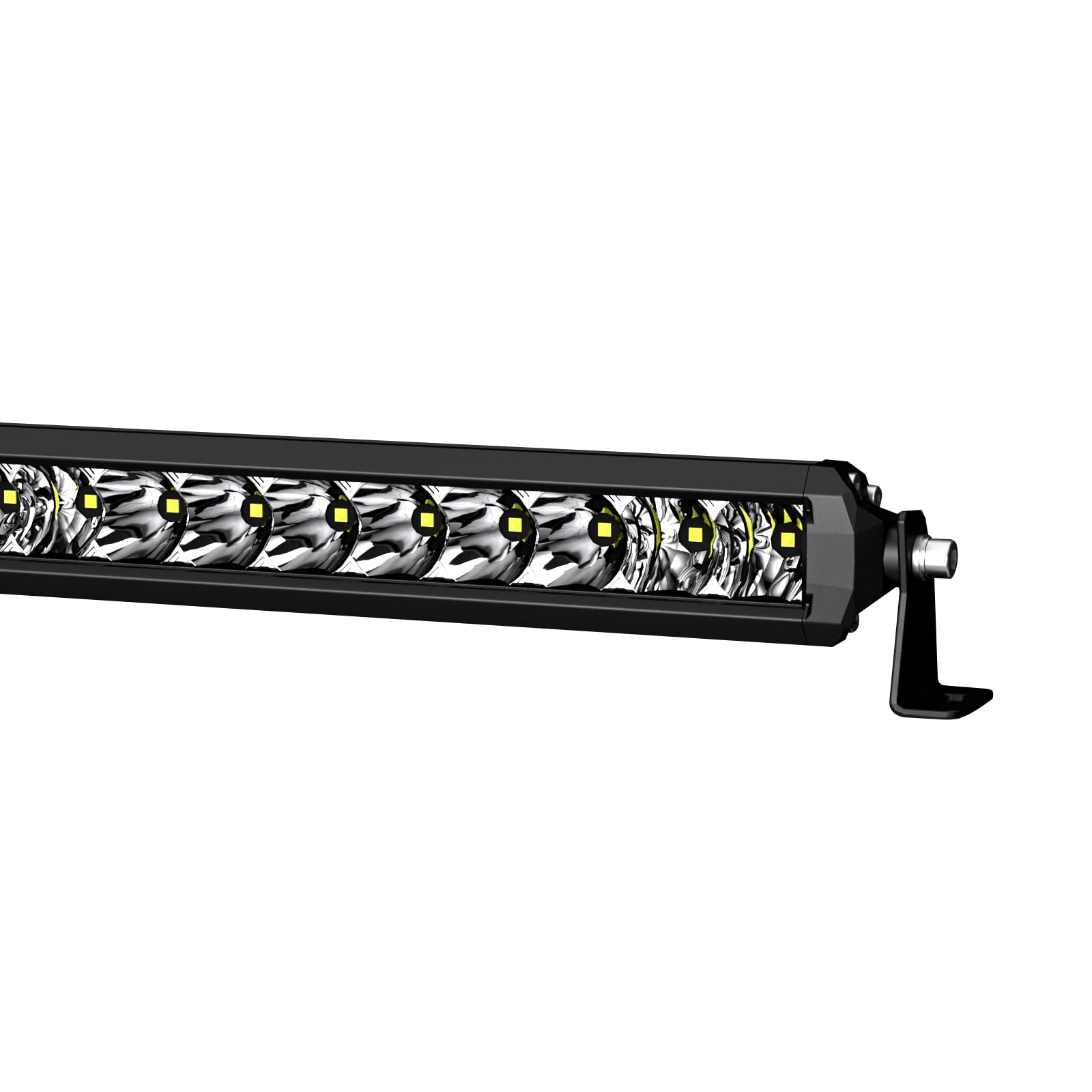 Heavy Duty Black Horse RUGGED Grille Brush Bumper Guard Modular Black Come With Single Row LED Light Compatible with 2020-2023 GMC Sierra 2500 HD|2020-2023 GMC Sierra 3500 HD-RU-GMSI20-B-K2
