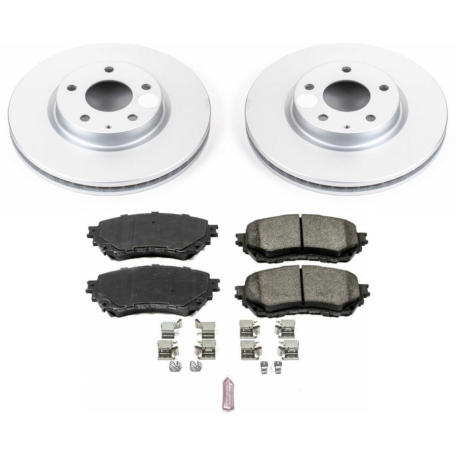 Power Stop Z17 Evolution Geomet Coated Brake Kit Front For Mazda 6 2014-2018 [Model Specific]