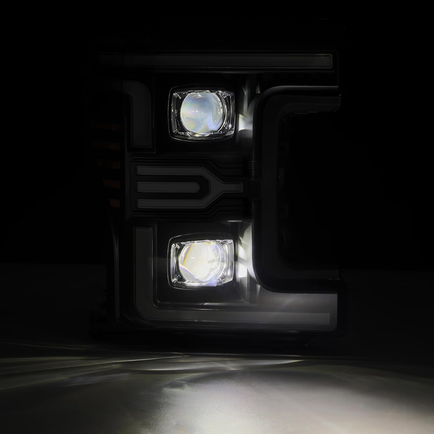 AlphaRex MKII Projector Headlights for 17-19 Super Duty LUXX-Series LED Alpha-Black