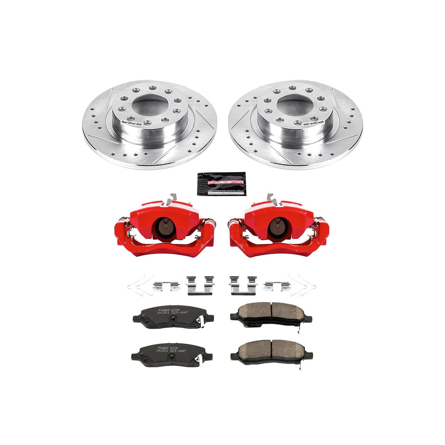 Power Stop Z23 KC6371 Evolution Sport Performance 1-Click Brake Kit with Caliper For Dodge Dart 2013-2016 [Model Specific]