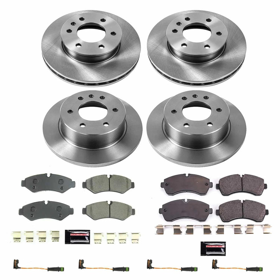 Power Stop Autospecialty KOE8659 Front and Rear Brake Kit-OE Brake Rotors & Ceramic Brake Pads