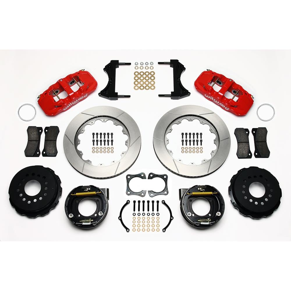 Red AERO4 Rear P-Brake Kit,14.00"