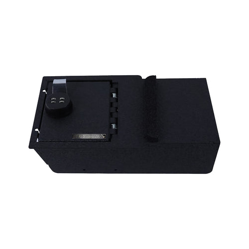 Center Console Safe Black Horse Security Lock Box, Black Gun Box Organizer, with 4 Digit Combination Resettable Lock Compatible with 2021-2023 Tesla Y|2021-2023 Tesla 3-ASTY01