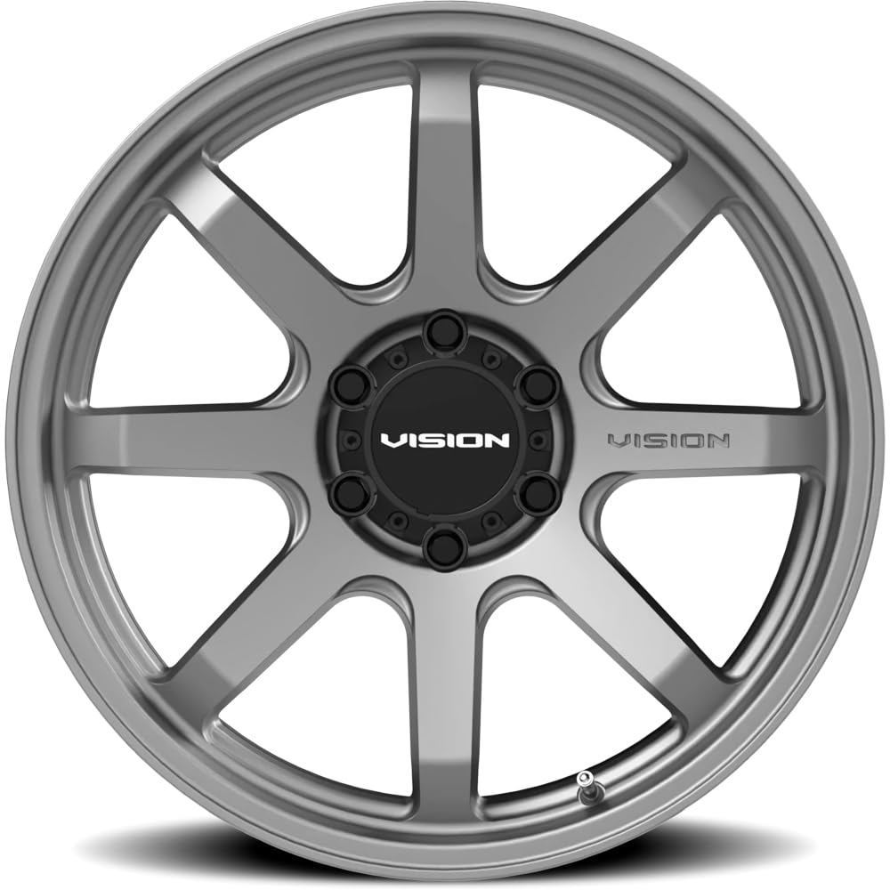 351 Vision FLOW Custom Wheel - 17x9, -12 Offset, 6x139.7 Bolt Pattern, 106.2mm Hub - Satin Gray Rim