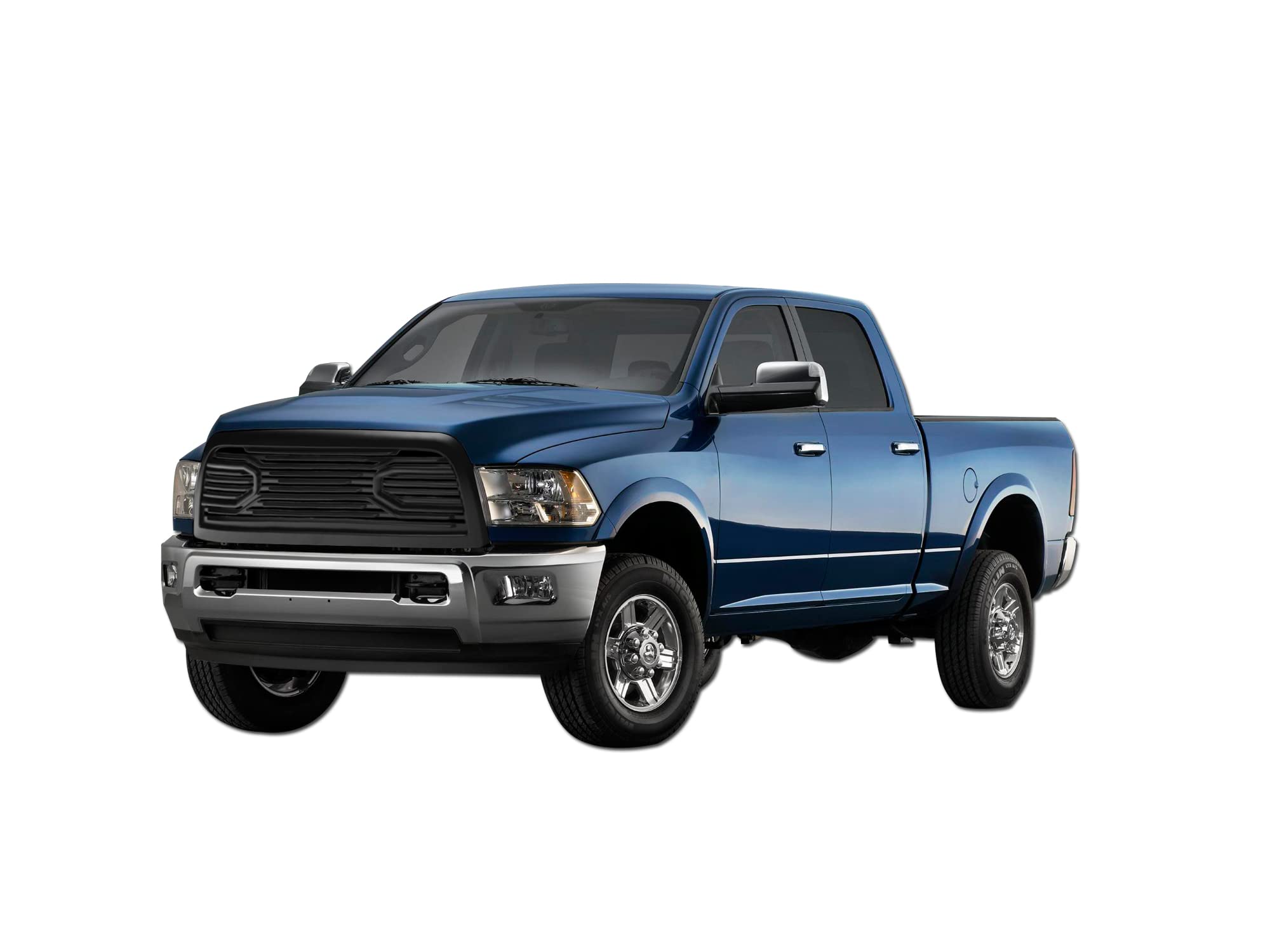 Big Horn Armordillo USA 7178410 Horizontal Front Hood Grille - Matte Black Fits 2010-2018 Dodge Ram 2500/3500/4500