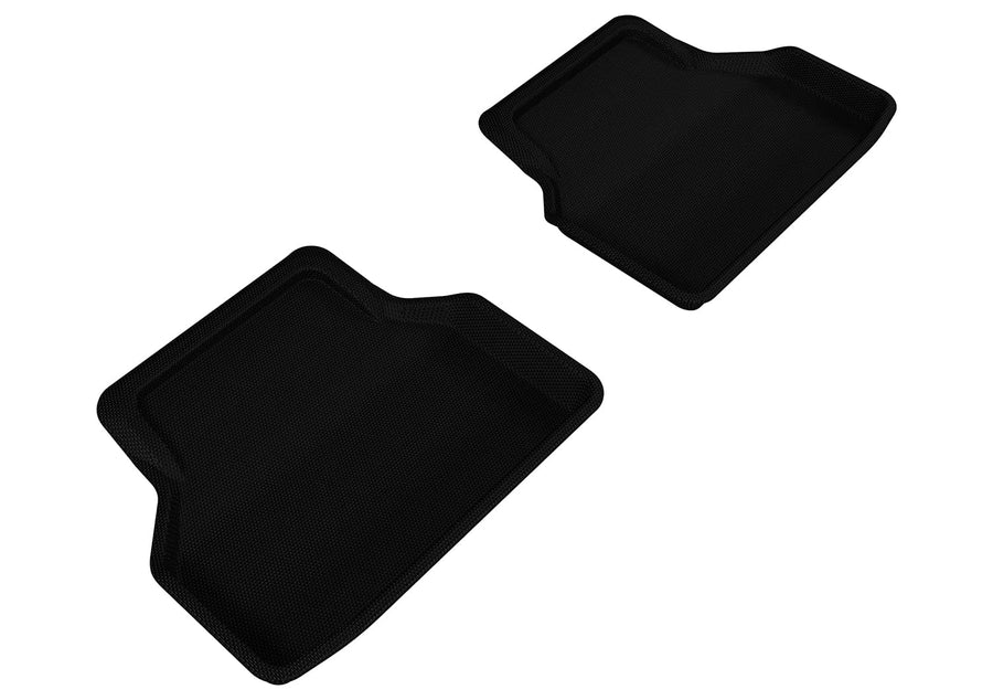 L1BM05021509 3D MAXpider Second Row Custom Fit All-Weather Floor Mat for Select BMW 5 Series (E60) Models - Kagu Rubber (Black)