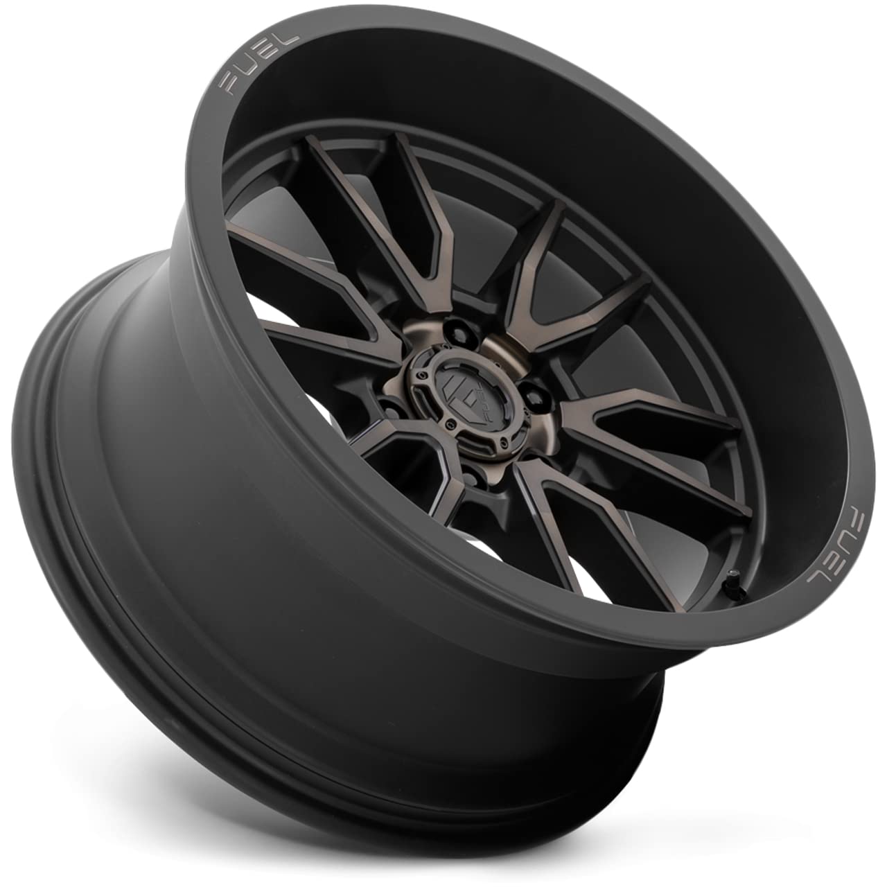 D762 CLASH FUEL OFF-ROAD 17X9, 6X5.5, 4.53, -12mm MATTE BLACK DOUBLE DARK TINT - D76217908445