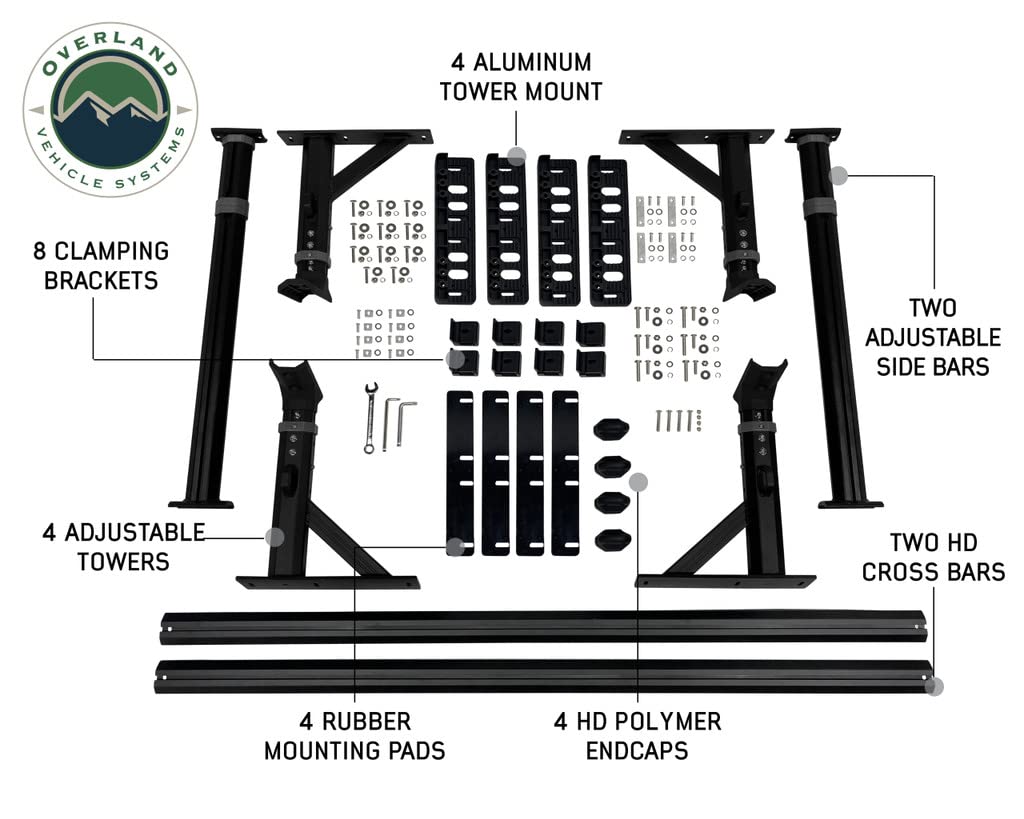 Freedom Rack Overland Vehicle Systems 22040100 Cross Bars