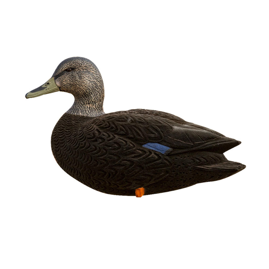 AXF Avian-X 6 Piece Flocked Full Body Black Ducks Fusion Pack with Rugged Durability and Custom Fitted Bag for Hunting Use, Outdoor Sports, and Recreation