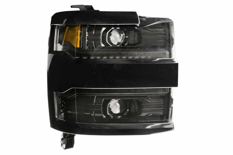 Morimoto XB LED Headlights fits 2015-2019 Chevrolet Silverado HD with Chrome Bezel, Plug and Play Headlight Assemblies (LF541, LF541.C)