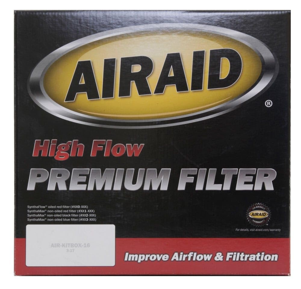 Universal Airaid Clamp-On Air Filter: Oval Tapered; 6 Inch (152 mm) Flange ID; 9 Inch (229 mm) Height; 10.75 Inch x 7.75 Inch (273 mm x 197 mm) Base; 7.25 Inch x 4.25 Inch (184 mm x108 mm) Top