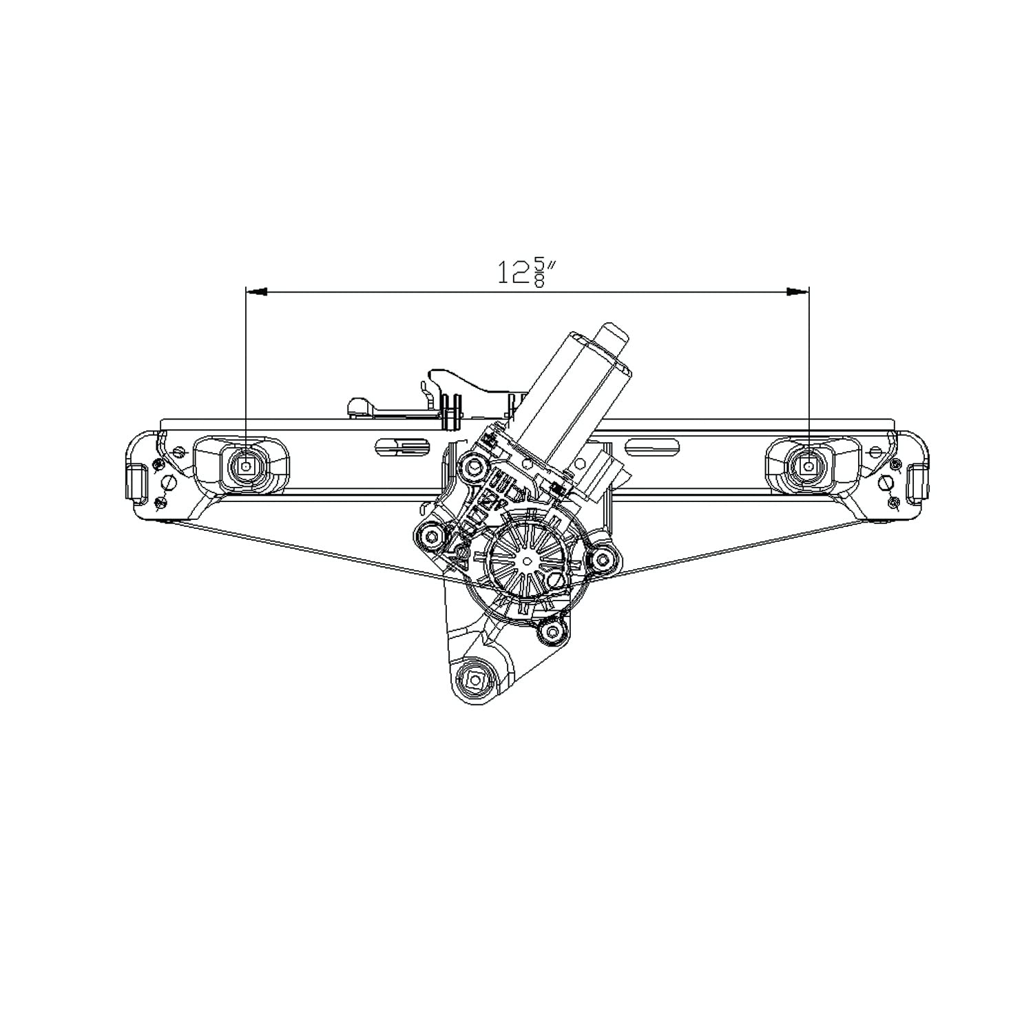 Chevrolet Malibu Rear Right TYC 660513 Replacement Window Regulator
