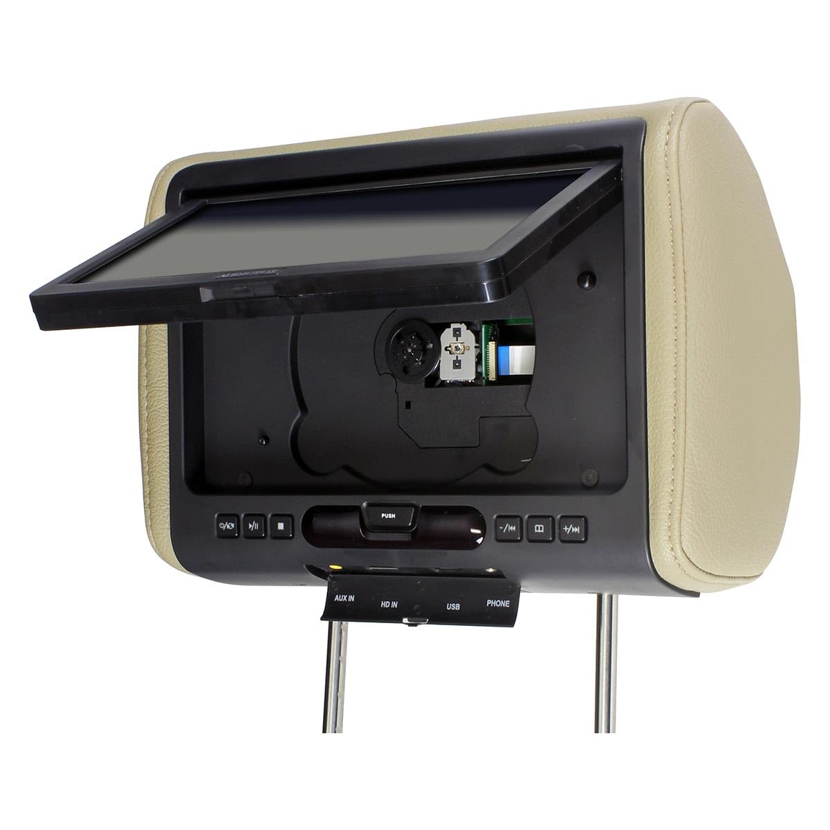 Single Audiovox 9 Headrest w. DVD AVXMTGHR9HD