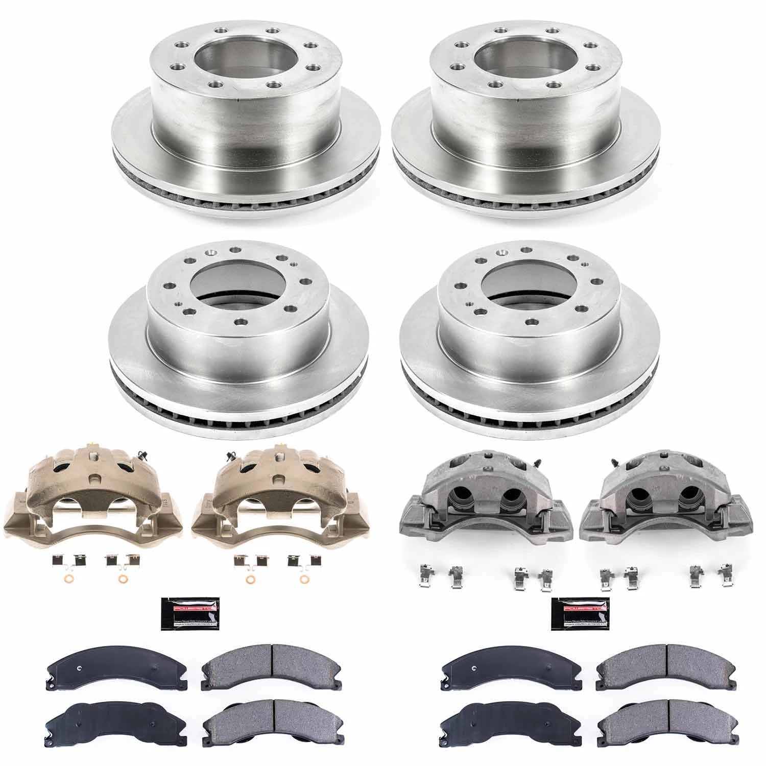 Power Stop Autospecialty KCOE5560 Front and Rear Caliper Kit-OE Rotors, Ceramic Brake Pads, Calipers