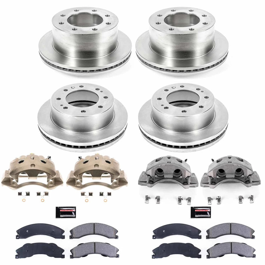Power Stop Autospecialty KCOE5560 Front and Rear Caliper Kit-OE Rotors, Ceramic Brake Pads, Calipers
