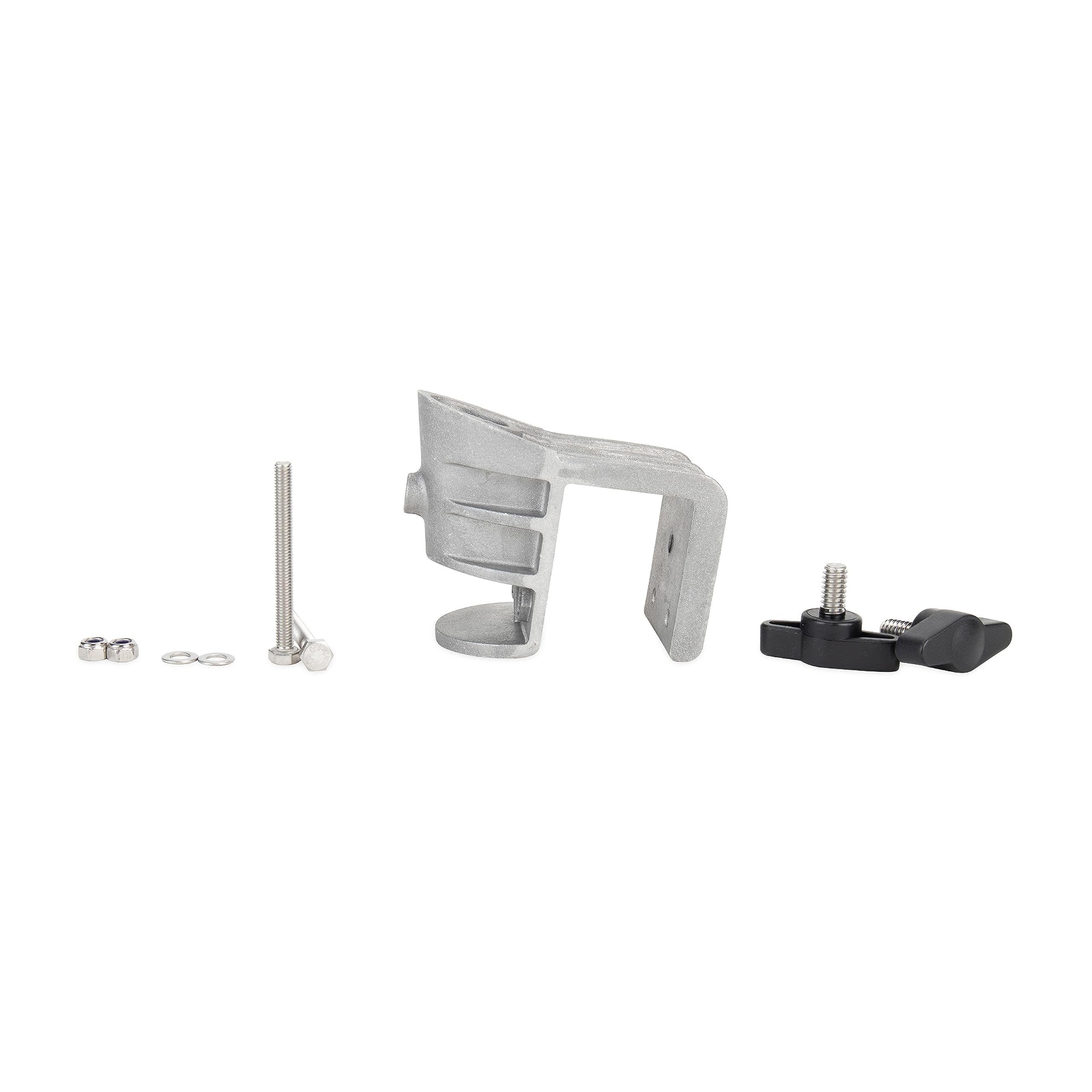 Pontoon Boat Flagpole Mount Camco | Fly Your Flag from Your Pontoon Boat | Made of Durable Aluminum | (41972)