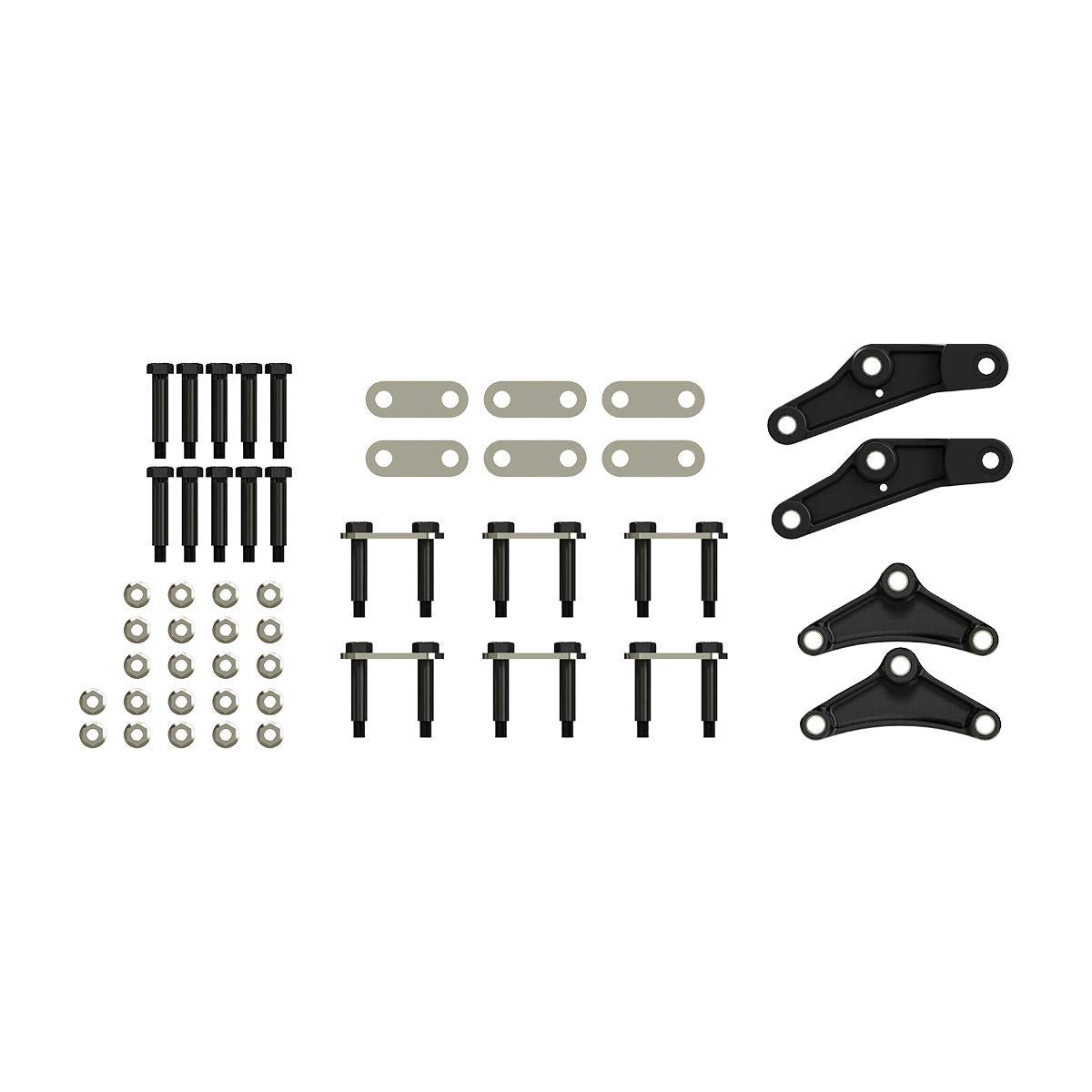 Triple Axle Lippert Replacement Attaching Parts (AP) Kit with Standard Equalizer and Standard Bolts for RV Trailer Suspensions - 121100