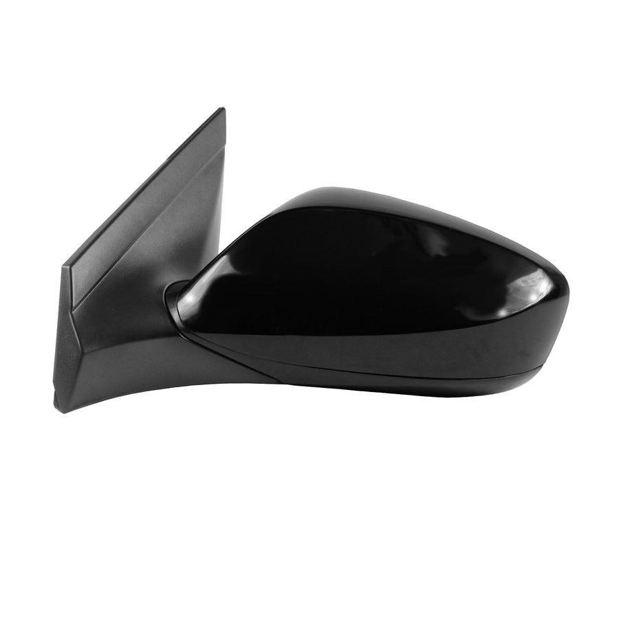 Driver Side Fit Mirror for Hyundai Accent Hatchback, Sedan, Textured Black w/PTM Cover, spot Mirror, Foldaway, Heated Power