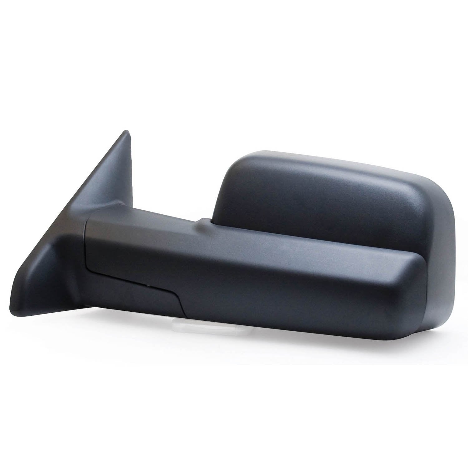 K Source Towing Mirror Driver-Side – For 2009-2012 Ram Pick-Up 1500, 2500, 3500, Textured black, Flip-Out-head, Dual lens, Foldaway
