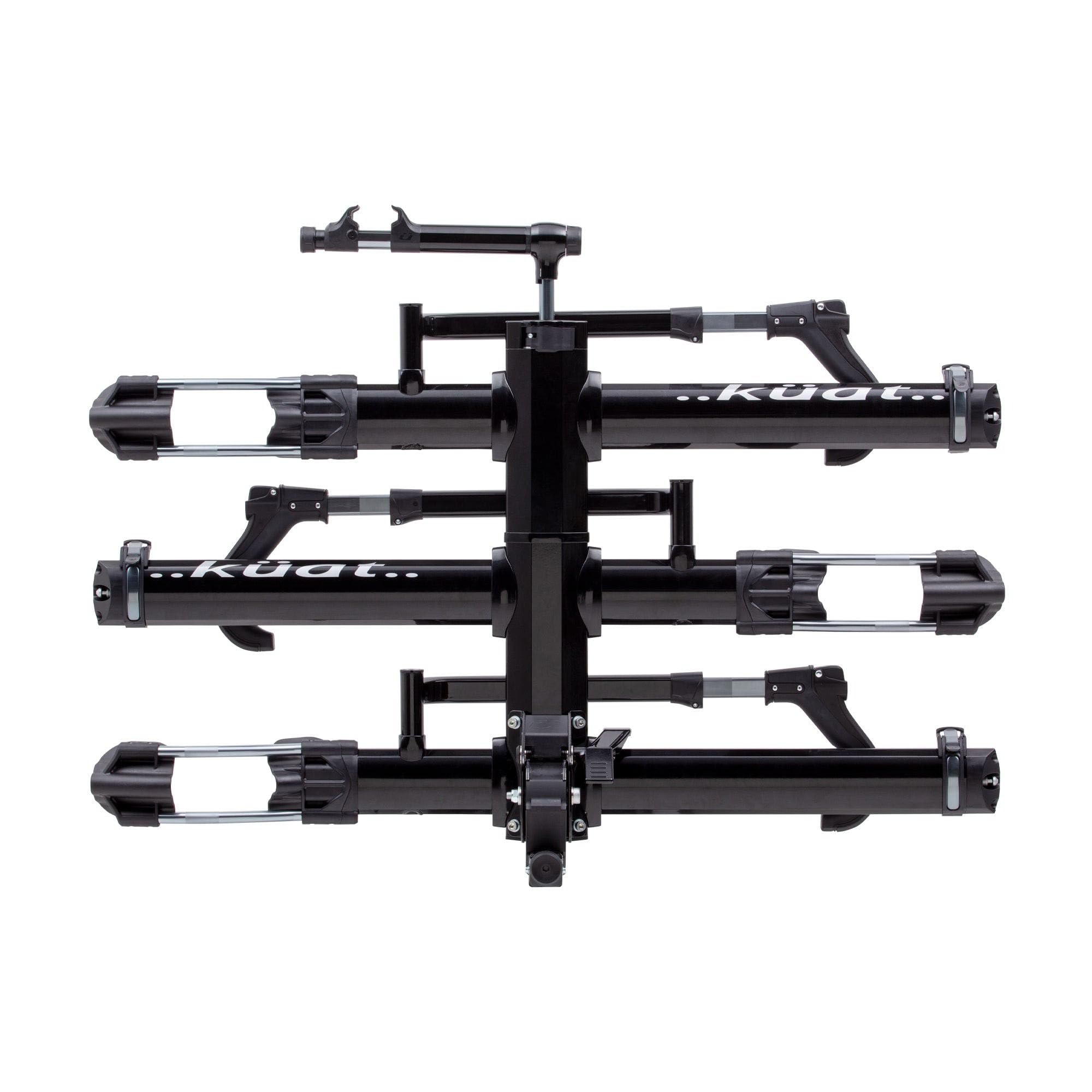 KUAT NV 2.0 Add-On - 2" +1 -Bike Rack | Increases The 2" NV to a 3-Bike Hitch Rack | Rugged All-Metal Construction | E-Bike Compatible | Easy Installation | Black Metallic (NA21B)